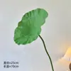 Flor y hoja de loto biónica artificial 3D, nueva decoración de flor de loto artificial estilo chino para sala de estar y mesa de comedor, venta al por mayor