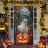 Exclusividade transfronteiriça, popular série de cortinas de porta para Halloween com estampas de alta definição de fantasmas, abóboras e vampiros - decorações festivas para sua porta