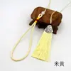 Colgante de Cuerda con Cuentas de Jade Sintético Borla de Boca de Pez Borla de Nudo Chino Accesorios para Colgar Decoración DIY