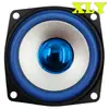 Altavoz cuadrado para altavoz de cuenca azul plateado de 66 mm 4 ohmios 15 vatios altavoz multimedia Bluetooth de 2,5 pulgadas imán de 55 mm altavoz de rango completo