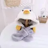 Bufanda de Invierno Gruesa y Cálida con Forro Polar de Pato de Dibujos Animados con Gorro Integrado para Protección de Orejas para Niños y Niñas Protección de Orejas de Invierno