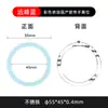 Placa de indução magnética para carregamento sem fio MagSafe com revestimento de cor, anel magnético circular ultrafino, adesivo de indução magnética com acabamento em esmalte cozido