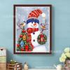 Nuevo diy Navidad Muñeco de Nieve Tonto Pintura de Diamantes Pegado de Diamantes Pintura de Diamantes Pintura de Albañilería Pintura Decorativa Daifa Transfronterizo