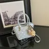 2026 Verano Nuevo Diseño de Lunares Bolso Cubo de Mano con Correa al Hombro Moda para el Trabajo Estilo Occidental Informal Bolso de Hombro