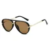 Amazon Transfronterizo Populares Gafas de Sol de Moda Europeas y Americanas Versátiles Sencillas Mismo Estilo de Celebridad de Internet Montura Grande Gafas de Aviador