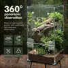Caja de cría transparente acrílica personalizada con puerta magnética, caja de cría acrílica para reptiles, caja de cría para arañas, lagartos, escorpiones