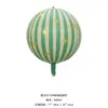 Globo Redondo de Papel de Aluminio 4D Estrella Raya Nuevo Modelo Transfronterizo de 22 Pulgadas para Fiesta de Cumpleaños y Decoración de Centro Comercial
