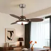 Lámpara de Ventilador Retro Nueva 2026, Lámpara de Restaurante, Lámpara de Ventilador de Techo de Sala de Estar Nanyang de Alta Gama, Lámpara de Araña con Ventilador de Frecuencia Variable Estilo Mediados de Siglo