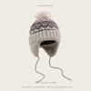 Gorro de invierno para mujer, estilo Fairisland, jacquard, con bola de pelo, de lana, estilo coreano, con protección para las orejas, cálido, para estudiantes, Lei Feng.