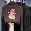 Blusa de base para meninas, nova coleção outono/inverno 2026, estilosa e moderna, feita de material macio tipo fleece, blusa casual com gola semi-alta para crianças e bebês, moda infantil