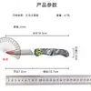 Cuchillo de Fruta Portátil para Acampar al Aire Libre, Cuchillo para Cortar Carne, Navaja Plegable de Acero de Damasco, Cuchillo de Carne para el Hogar