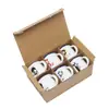 Taza de té de cerámica retro Venta directa de fábrica Juego de 6 tazas Copas de vino creativas Tazas de imitación esmaltada Tamaño pequeño Tazas de degustación de té Oferta especial