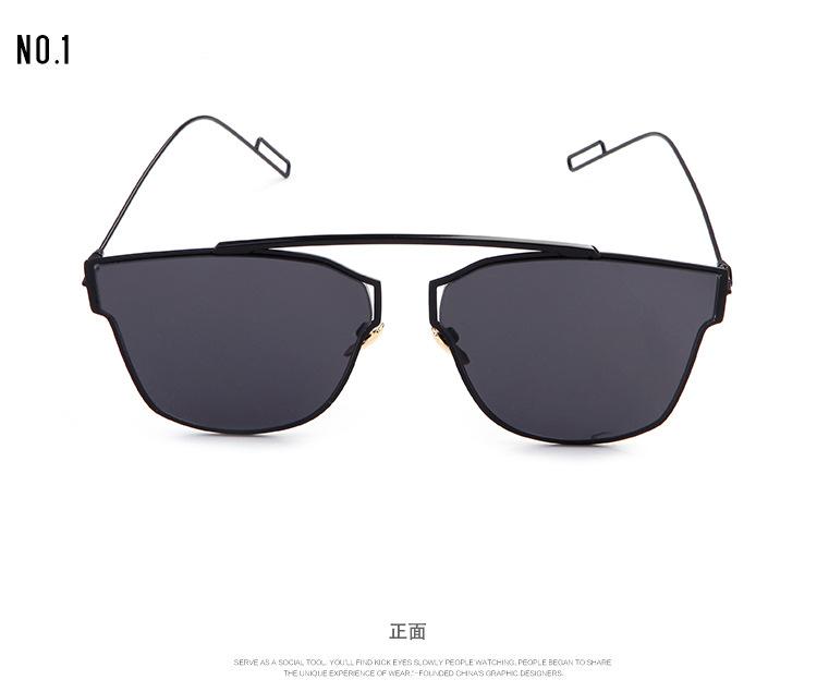 新款 时尚复古太阳眼镜 男女士经典款太阳镜驾驶眼镜 金属墨镜