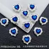 Amor circón multicolor corazón de melocotón multi-way diamantes cuentas diy pulsera de cuentas hecha a mano collar cadena de teléfono móvil accesorios material