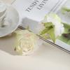 Cabezas de Flores de Rosa de Imitación de Gama Alta, Cabezas de Flores para Ramilletes, Flores para Decoración de Bodas, Materiales Hechos a Mano para Bricolaje, Accesorios Florales para Ropa