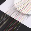 Corrente de Contas de Eletroforese Multicor 1,5mm Corrente de Contas Onduladas Corrente para Bolsa de Boneca Artesanal DIY Corrente de Chaveiro para Bagagem Acessórios