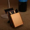 Autêntico Laifu 20 capa macia Aishi estojo de cigarro com fecho deslizante estojo de cigarro de liga de alumínio nova tampa flip automática