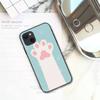Capa para iPhone 17, modelo novo e fofo com estampa de pata de gato em formato de coração, ideal para comércio exterior.