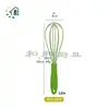 Batidor de Huevos de Silicona de Color Pequeño para el Hogar Batidor Manual de Crema Batidora de Claras de Huevo de Mano Gadget para Hornear