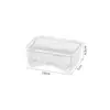 Caixa de Sabão Casa Novo Estilo Hotel Luxo Leve High-End Banheiro Criativo Sabão para Lavar Roupa Tampa Drenante Saboneteira Transparente