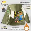 Chamarra de Minecraft, mercancía del juego, elegante chamarra cortavientos nueva de otoño e invierno para niños, adecuada para niños mayores