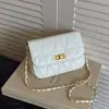 Bolso de Cadena Acolchado Estilo Chanel para Mujer 2025 Nuevo Versátil Bolso Cruzado Mini Chic Versión Coreana Bolso Cuadrado Pequeño Simple