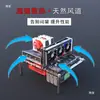 Gabinete de computadora de marco abierto, acrílico totalmente transparente, soporte de plataforma de prueba, soporta placas base MATX y ATX