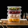 Caja de Almuerzo Desechable Engrosada con Tapa Caja de Embalaje para Llevar Rectangular Bento Caja para Comida Rápida Bowl Multifuncional Fácil de Usar Duradera