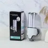 Dispensador de jabón de plástico ABS de 500 ml con prensa manual, máquina dispensadora de gel antibacterial para montaje en pared en baños de hotel