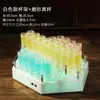 Soporte para Copa de Cóctel Arcoíris Brillante, Estante para Copas de Cóctel de Vidrio Esmerilado, Juego de Copas de Cóctel para Bar