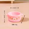 Mini Tazones y Utensilios para Fondue de Pato, Comida y Accesorios de Juego para Fondue, Accesorios de Cocina de Muñecas para Niños, Juguetes de Imitación, Decoraciones Pequeñas para Escritorio con Pegamento de Crema DIY