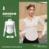 Top de Yoga com Zíper e Proteção Solar da Moda de Verão com Bojos, Amigo da Pele, Sem Costura, Respirável, Top Esportivo para Mulheres