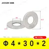 Arandelas Planas de Acero Inoxidable 304 M1.6~M7 Estándar Alemán Din125 Venta Directa de Fábrica en Stock Arandelas Planas Antióxido