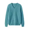 Novedades para Otoño/Invierno 26: Suéter básico de polar con cuello redondo, jersey de polar de cachemira de seda de morera, suéter de lana de corte holgado
