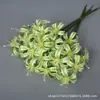 3 Flores de Lírio Dourado Artificiais Flores de Seda para Decoração Floral de Sala de Estar Quarto Loja Hotel Cenário de Casamento Adereços