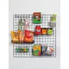 Panel de Malla de Hierro Rejilla Estante de Almacenamiento Cesta Colgante Bandeja Accesorios para Pared de Fotos Almacenamiento de Supermercado Estante de Almacenamiento de Hierro Forjado Decoración Uso en el Hogar