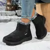 Botas de Nieve 2026 para Mujer, Nuevo Modelo de Invierno, Talla Grande, Zapatos de Algodón de Caña Alta Resistentes al Frío, Antideslizantes, Forrados de Felpa, Zapatos de Algodón Cálidos, Transfronterizo