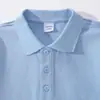 Uniforme Escolar de Verão para Crianças 2026 Camiseta Polo de Manga Curta Camiseta Azul de Manga Meia-Manga Tops Esportivos para Meninos e Meninas Uniformes de Classe para Estudantes