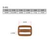 2025 En Stock Hebilla Estilo Japonés Accesorios de Equipaje Coloridos Hebilla Estilo Japonés de Tres Velocidades Hebilla Ajustable Multiespecificación