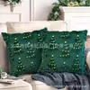 Funda de Almohada Popular Navideña Transfronteriza, Funda de Almohada Navideña de Felpa Tridimensional para Sofá del Hogar, Funda de Cojín al por Mayor