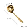 Cuchara de Sopa de Acero Inoxidable 304, Cuchara de Estilo Coreano Color Dorado, Cuchara de Sopa Comercial de Mango Largo de Moda, Cuchara Grande para Comer Fideos