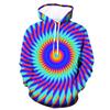 Comercio electrónico transfronterizo suministro popular color digital estampado de cuadrícula geométrica moda para parejas suéter con capucha cordón suéter 3D