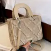 Bolso de Mano Plisado Rombo Casual para Mujer 2026 Nuevo Bolso de Hombro Cruzado Simple Bolso de Princesa Diana Transfronterizo