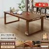 Solid wood dining table and chairs for home use, rectangular island table, partition table, large rectangular table, natural wood style home dining table