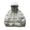 Yidao Vintage 25 Inverno Novo Tendência ao Ar Livre Estilo Funcional 90 Jaqueta de Penas de Pato Branco Masculina Solta com Capuz