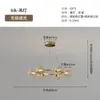 Lustre para Sala de Estar Minimalista Italiano Arte Criativa Anel Lâmpada Atmosférica Preta Vidro de Alto Padrão Feijão Mágico Lâmpada de Hall