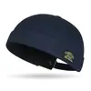 Chapéu Artístico Retrô Bordado de Montanha para Outono e Primavera Hip Hop Dança de Rua Moda Chapéu Melão Sem Pompons Yuppie Chapéu Tang