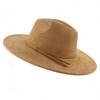 Sombrero de copa de gamuza para hombre y mujer, de ala ancha y plana, disponible en AliExpress, Amazon y eBay.