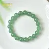 Pulseira de Contas Redondas de Jade Dongling Pulseira de Jadeíta de Jade Indiano Simples e na Moda Transmissão ao Vivo Joias de Cerâmica de Jade Atacado