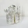 Conjunto de garfo e colher pequeno para casa nórdica, garfo de fruta criativo, colher de café de celebridade da internet, garfo de sobremesa de metal moderno, garfo de bolo